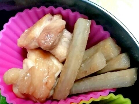 【スピード☆弁当】鶏とごぼうの炊き合わせ